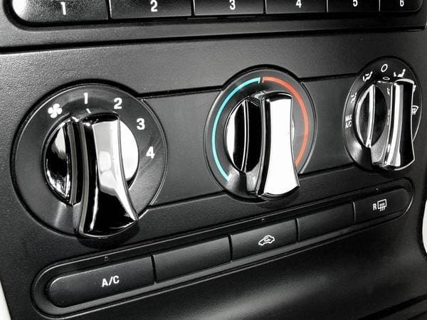 Ford Mustang Action Artistry Chrome AC Knob Covers - 15501