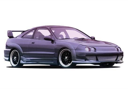 Acura Integra 2DR VIS Racing Bigmouth Body Kit with 7PC Extreme Flares - 890741