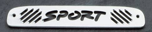 All Sales Third Brake Light Cover - Sport Design - Brushed - 44002