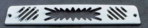 All Sales Third Brake Light Cover - Blast Design - Brushed - 44004