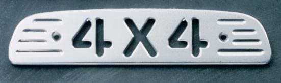 All Sales Third Brake Light Cover - 4X4 Design - Brushed - 74004