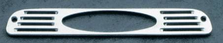 All Sales Third Brake Light Cover - Oval Design Design - Brushed - 54006