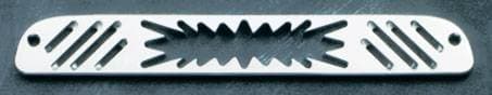All Sales Third Brake Light Cover - Blast Design - Brushed - 54009