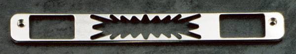 All Sales Third Brake Light Cover - Blast Design - Brushed - 94001