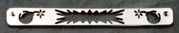 All Sales Third Brake Light Cover - Da Bomb Design - Brushed - 94002