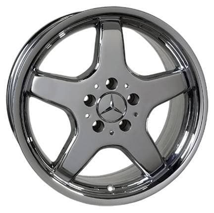 17 inch Chrome Five Spoke 4 wheel set