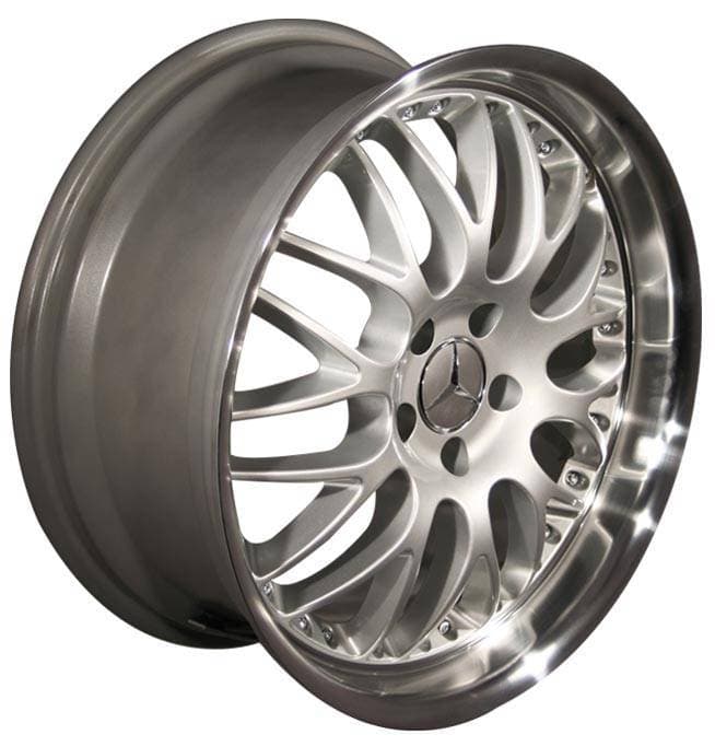 19 inch Deep Dish Split Spoke Silver - 4 wheel set