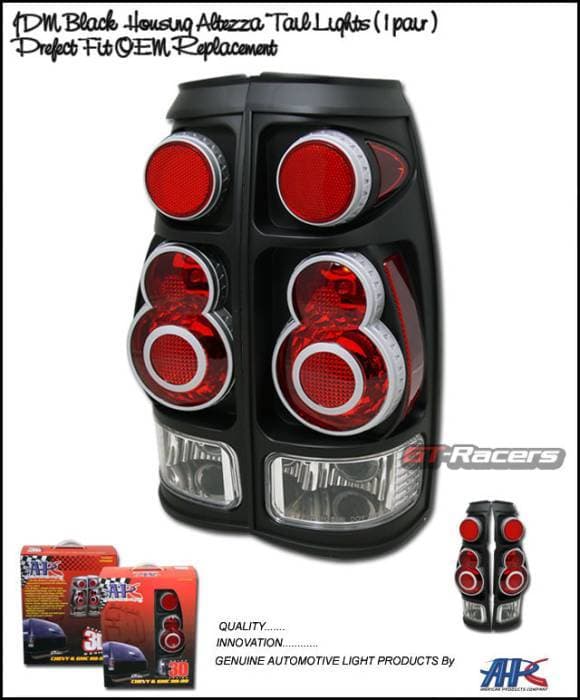 3D Black Taillights