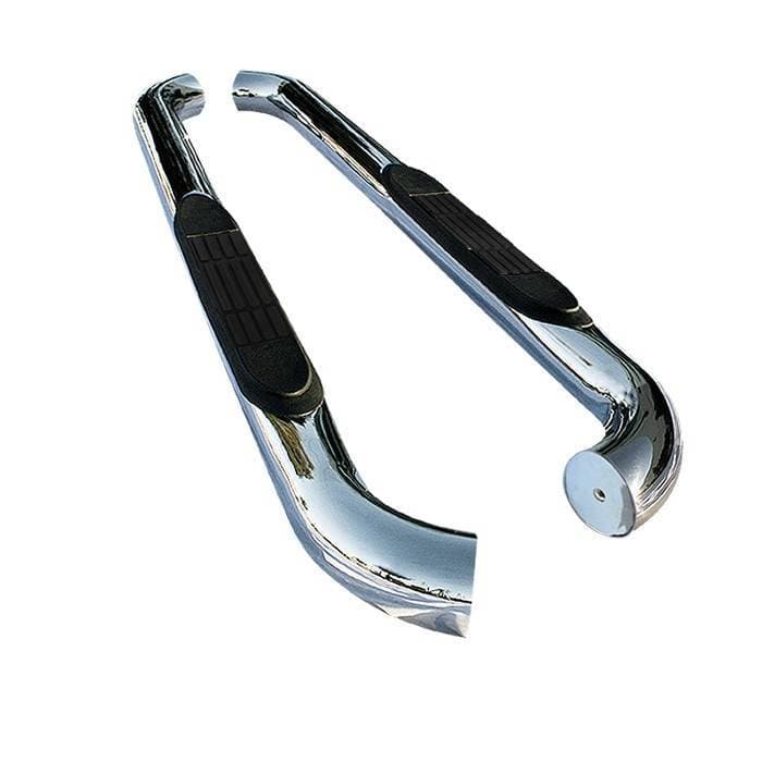 Jeep Wrangler Spyder 3 Inch Round Side Step Bar T-304 Stainless SteelPolished - SSB-JW-A07S0909