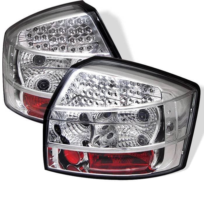 Audi A4 Spyder LED Taillights - Chrome - 111-AA402-LED-C
