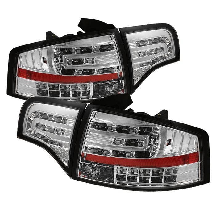 Audi A4 Spyder LED Taillights - Chrome - 111-AA406-G2-LED-C