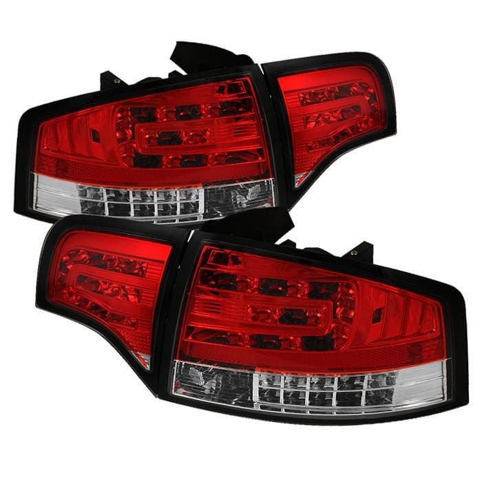 Audi A4 Spyder LED Taillights - Red Clear - 111-AA406-G2-LED-RC
