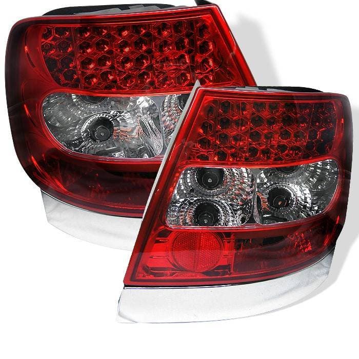 Audi A4 Spyder LED Taillights - Red Clear - 111-AA496-LED-RC