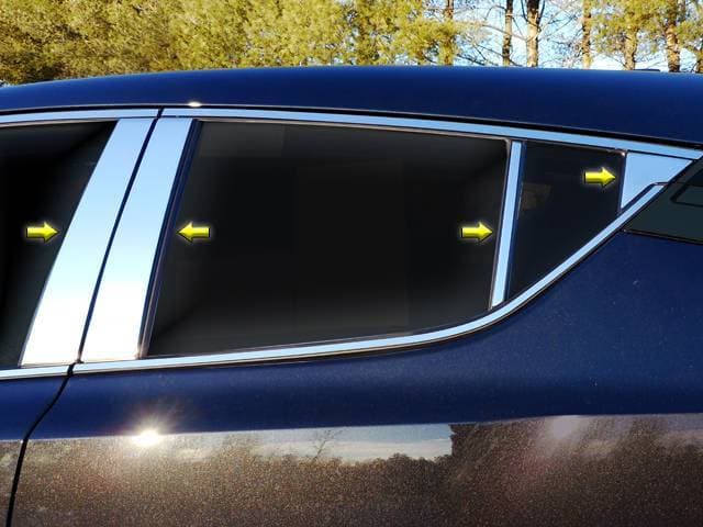 TOYOTA C-HR 4dr QAA Stainless 8pcs Pillar Trim PP18142