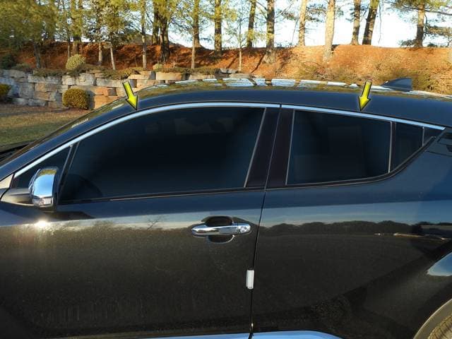 TOYOTA C-HR 4dr QAA Stainless 4pcs Window Accent Package WP18142