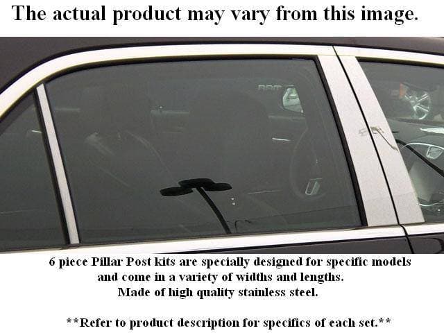 AUDI A4 4dr QAA Stainless 6pcs Pillar Trim PP25621
