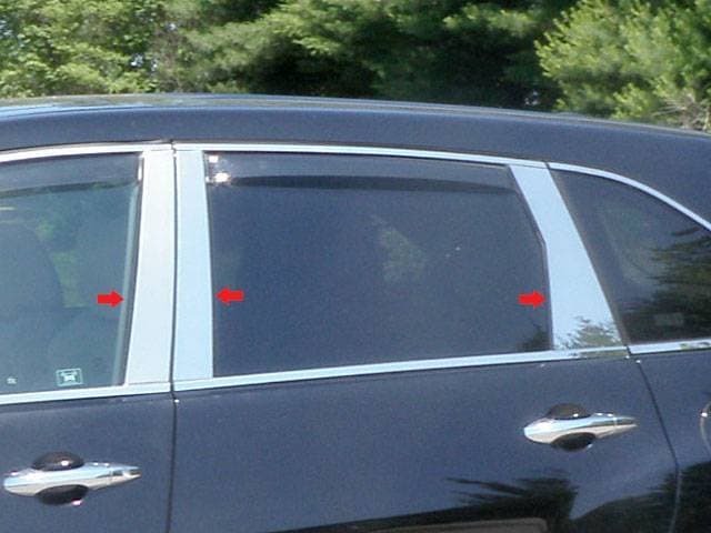 ACURA MDX 4dr QAA Stainless 6pcs Pillar Trim PP27298