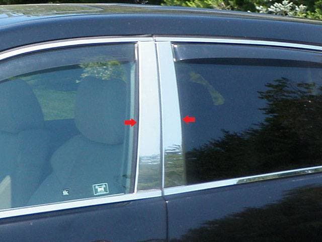 ACURA MDX 4dr QAA Stainless 4pcs Pillar Trim PP27297