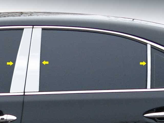 LEXUS LS460 4dr QAA Stainless 6pcs Pillar Trim PP27101