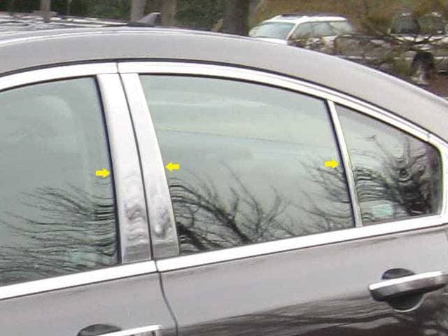 ACURA TL 4dr QAA Stainless 6pcs Pillar Trim PP29296