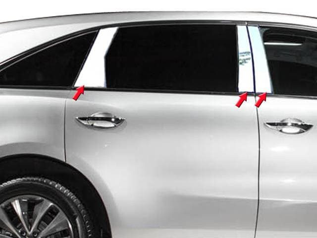 ACURA MDX 4dr QAA Stainless 6pcs Pillar Trim PP14298