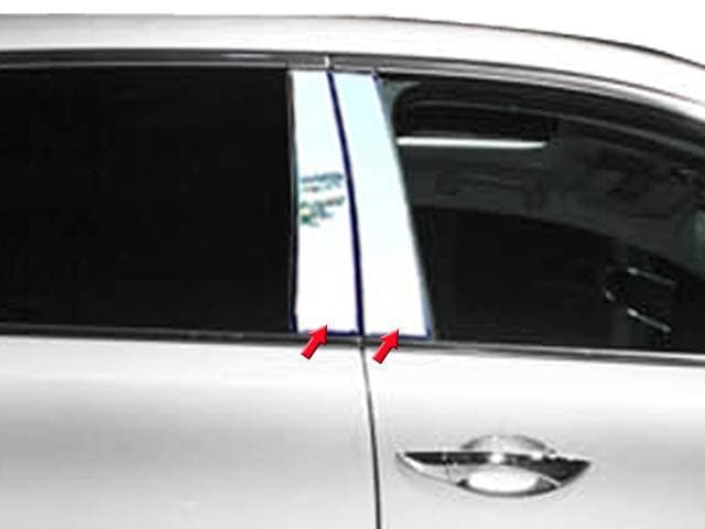 ACURA MDX 4dr QAA Stainless 4pcs Pillar Trim PP14297