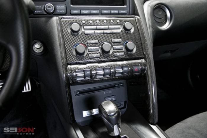 Nissan GTR OE Seibon Carbon Fiber Interior Center Control Trim Set!!! CFI0910NSG