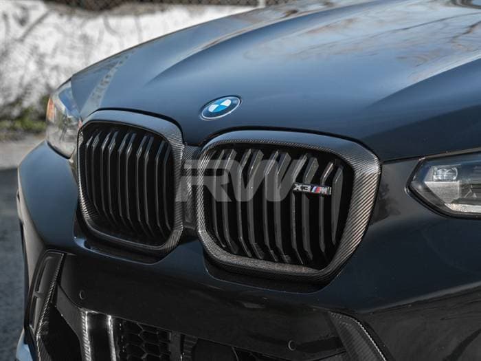 BMW F97 X3M/F98 X4M LCI Carbon Fiber Grille Surround bmwf97010