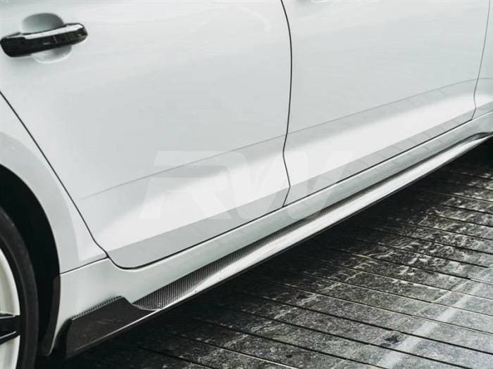 Audi A5 S5 Sedan Facelift CF Side Skirt Extensions audib8002