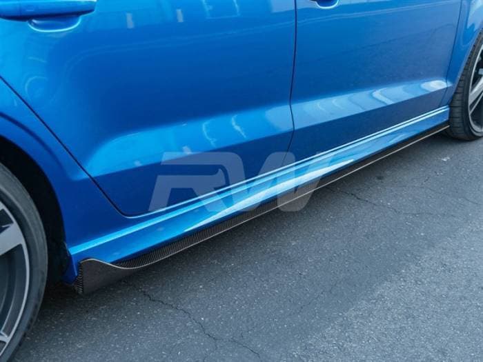 Audi 8v A3 S3 RS3 Carbon Fiber Side Skirt Extensions audi8v003