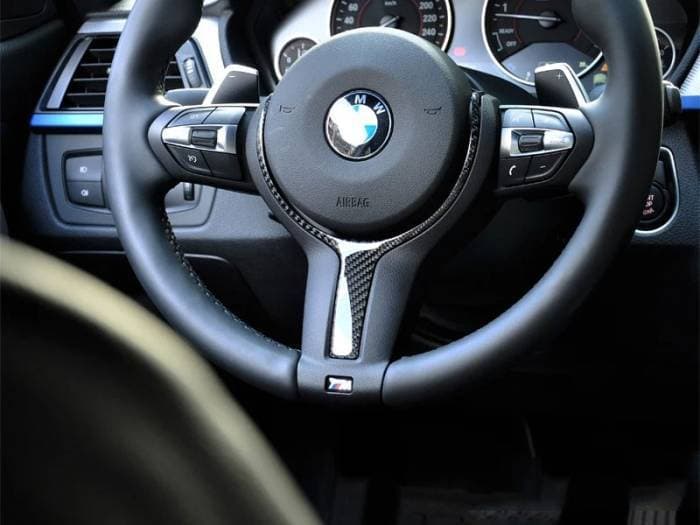 BMW Carbon Fiber Steering Wheel Trim M-Sport bmwf32004