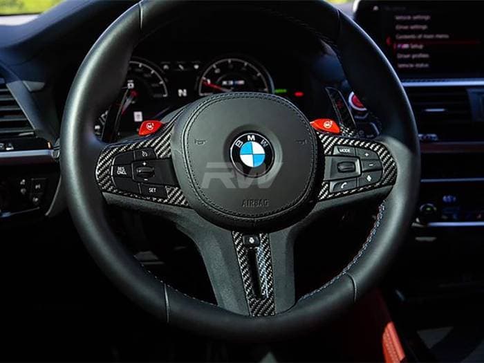 BMW G22 G29 G42 CF Alcantara Steering Wheel Trim bmwg2209