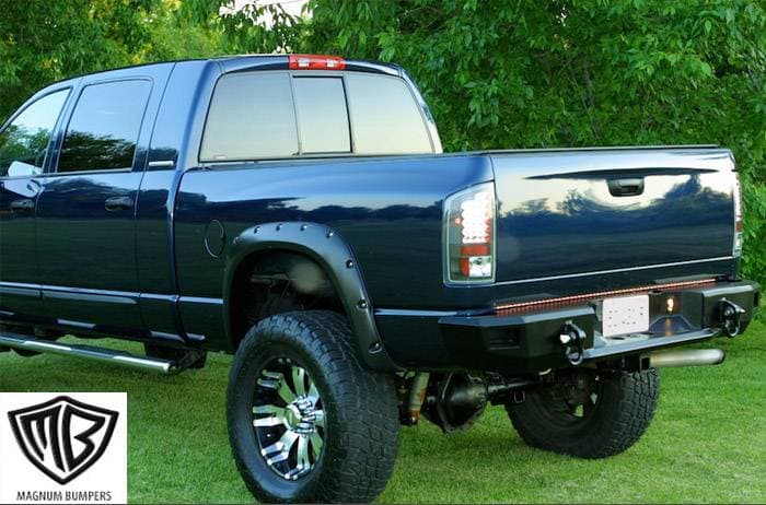 GMC Sierra ICI Rear Winch Bumper - Primer Finish - RBM03CH-P