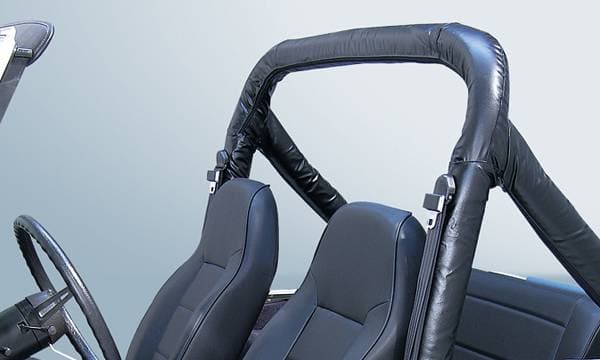 Rugged Ridge Roll Bar Cover Kit - Black - Fits OE Roll Bars Only - 13610-01