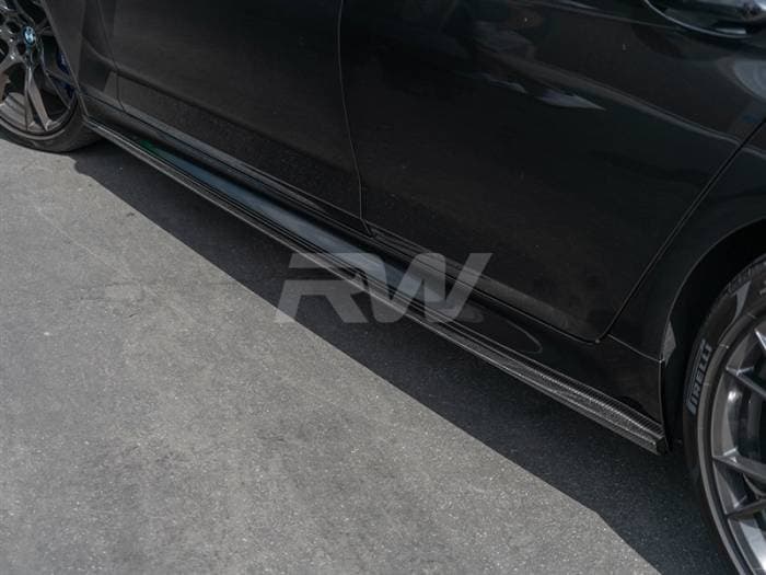 BMW G30 F90 3D Style CF Side Skirt Extensions bmwf9023