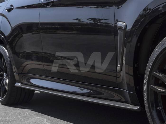 BMW F16 X6 F86 X6M CF Side Skirt Extensions bmwf8503