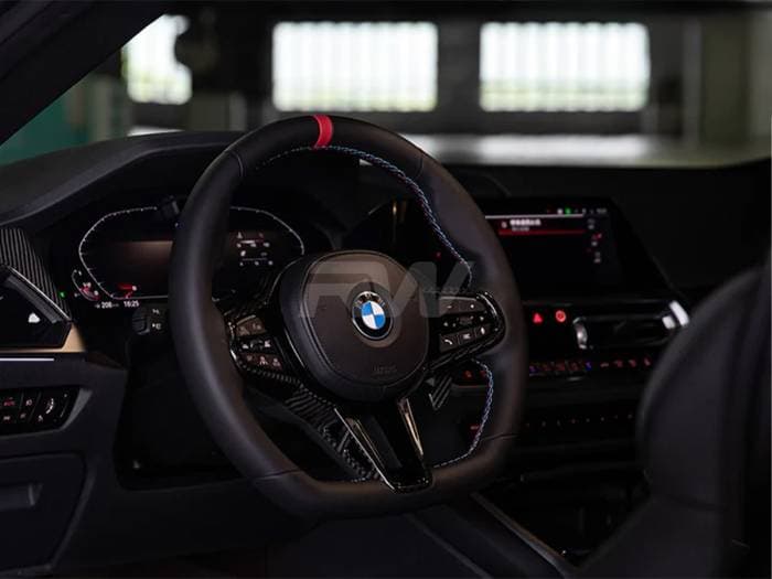 BMW G42 2-Series LCI Carbon Fiber Steering Wheel Trim bmwg42017
