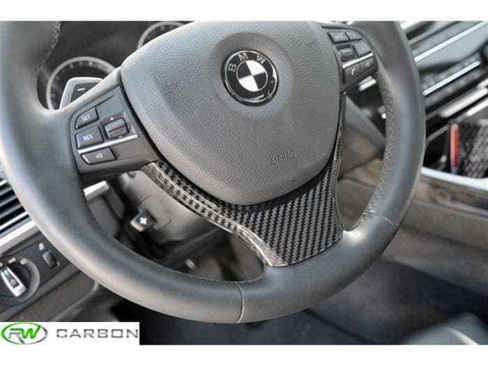 BMW F10 F12 Carbon Fiber Steering Wheel Trim bmwf10021