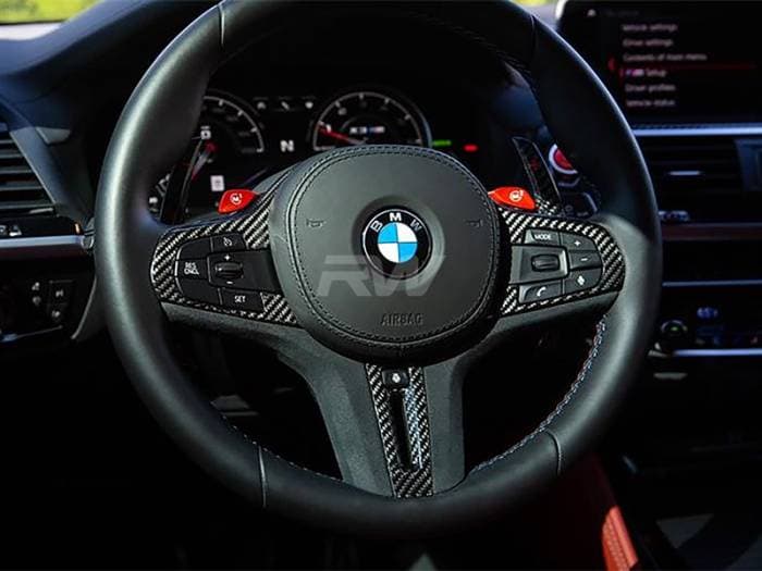 BMW G22 G29 G42 CF Alcantara Steering Wheel Trim bmwg2209