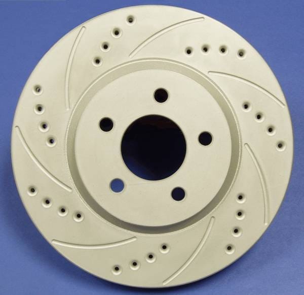 Audi 100 SP Performance Cross Drilled and Slotted Solid Rear Rotors - F01-2554