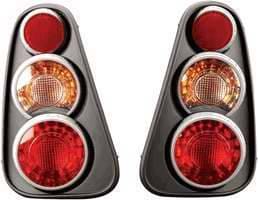 APC 3D Retro Black Taillights - 404818TLB