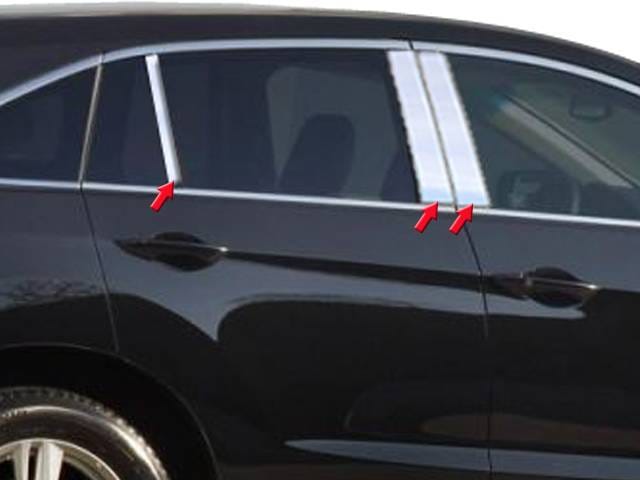ACURA RDX 4dr QAA Stainless 6pcs Pillar Trim PP13271