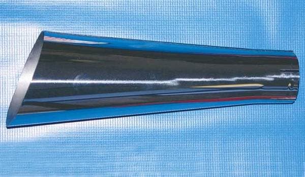 Razzi Fake Exhaust Extension Tip Kit - Stainless Steel Cone Shaped - 193-2SS-CV10
