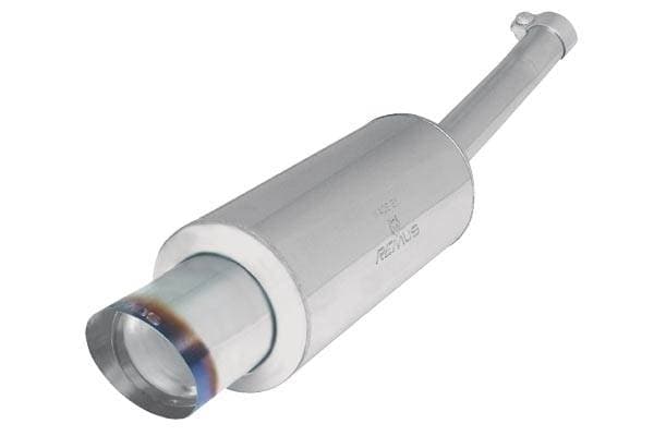 Honda Civic Remus Rear Silencer - Polished with Exhaust Tip - Round - 256002 8598B