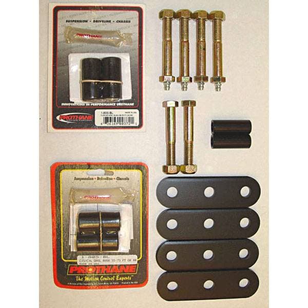 Omix Shackle - Greaseable - Heavy Duty with Black Bushings - 18265-03