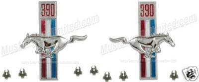 67 68 Mustang Fender Emblems