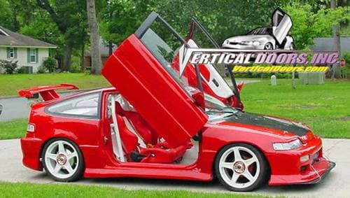 Honda CRX VDI Vertical Lambo Door Hinge Kit - Direct Bolt On - VDCHCRX8891