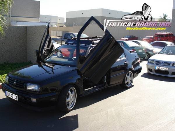 Volkswagen Jetta VDI Vertical Lambo Door Hinge Kit - Direct Bolt On - VDCVOLKJETTA9198