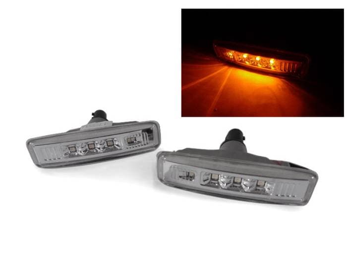 BMW E39 Depo Clear X4 Led Amber DEPO Side Marker Lights
