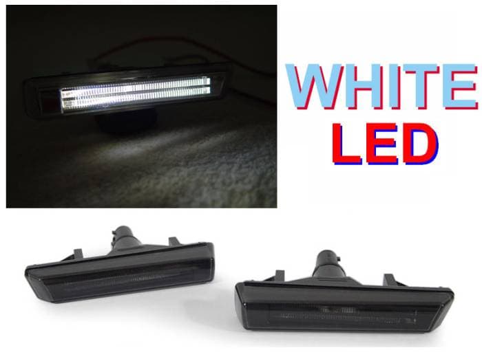 BMW E38 7 Series/E46 M3 Crystal Light Bar White Led Smoke DEPO Side Marker